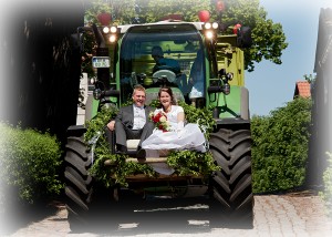 Hochzeit Traktor